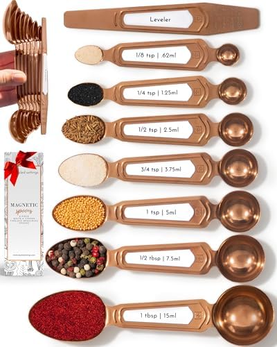 Styled Settings Copper Measuring Spoons Set by STYLEDSETTINGS