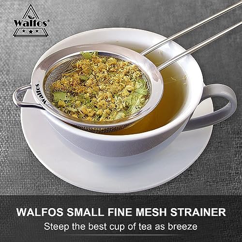 Walfos Fine Mesh Strainer 4PCS, Versatile Kitchen Strainer - Image 6