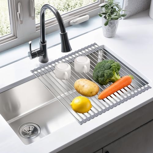 Dish Drying Rack, Roll Up Over The Sink Dish Drying Rack - Image 3