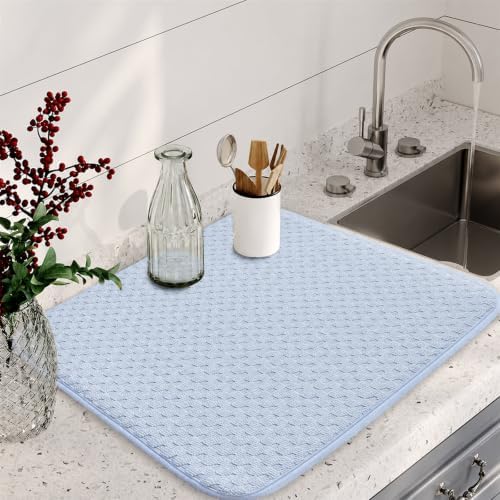 Dish Drying Mats, Absorbent Dish Drainer Mats Kitchen Counter - Image 6
