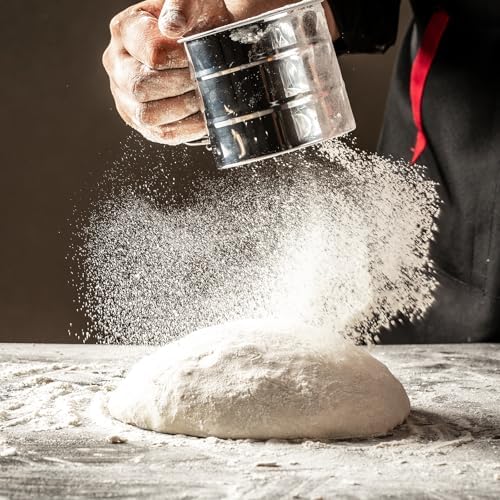 Omesata Flour Sifter 3 Cup for Baking, Crank Sifter Sieve Baker Dusting - Image 6