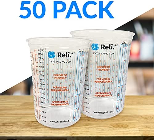 Reli. Paint Mixing Cup 32 oz | Disposable Measuring Cups - Image 2