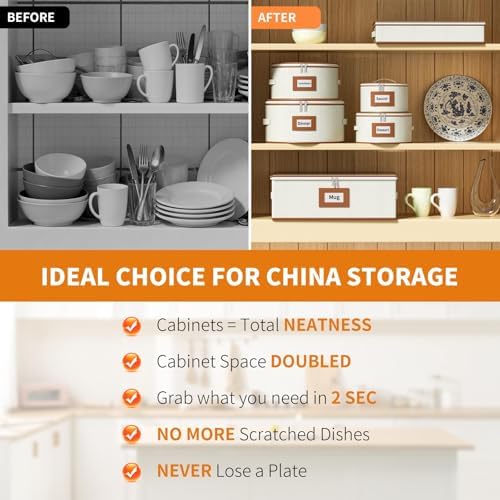 Aokeyee 6-Piece China Storage Containers Set, Hard Shell Moving Boxes - Image 4