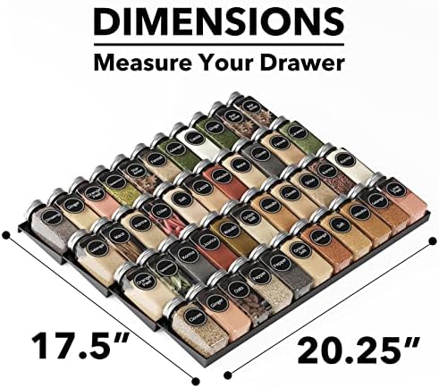 SpaceAid Spice Drawer Organizer - Image 4