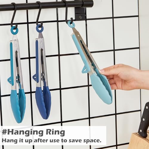 9" Kitchen Tongs for Cooking - Image 4