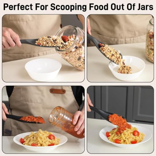 3 PACK Silicone Cooking Spoon Spatula - Image 6
