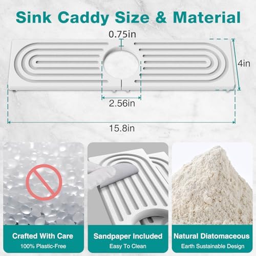 DK177 Faucet Mat for Kitchen Sink - Image 2