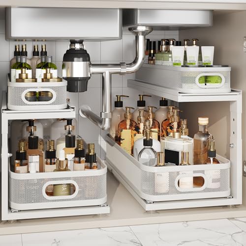 2 Pack 21IN-Depth Under Sink Organizer by Corbyles