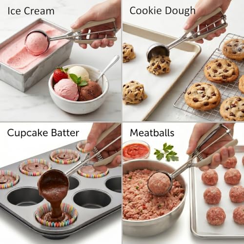 #24 Cookie Scoop, 2.5Tbsp/42ml/1.4 oz Cookie Scoops - Image 4