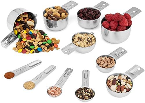 Hudson Essentials Stainless Steel Measuring Cups and Spoons Set - Image 3