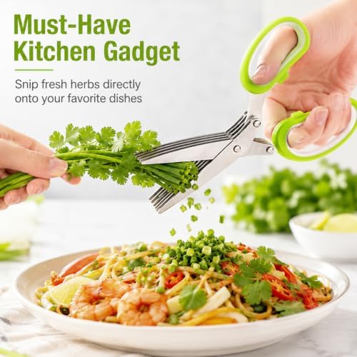 Herb Scissors, Kitchen Shears for Lettuce - Image 5