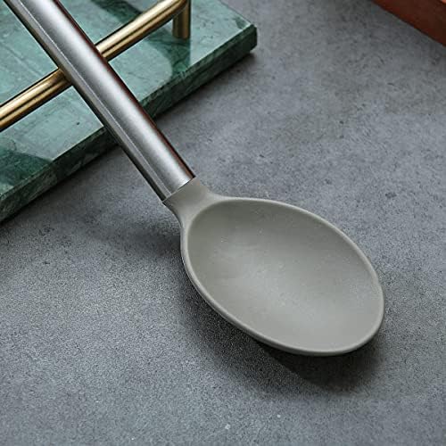 Berglander Cooking Spoon, Non-stick Silicone Solid Serving, Basting Spoon - Image 5