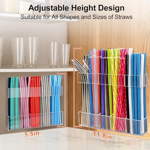 9.5” Large Acrylic Straw Holder - Image 3