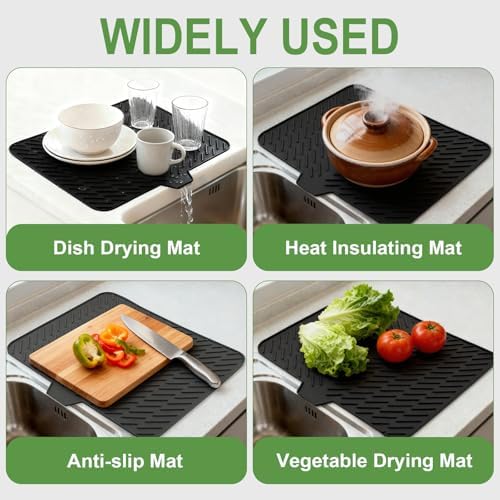 Silicone Dish Drying Mat for Kitchen Counter - Image 6