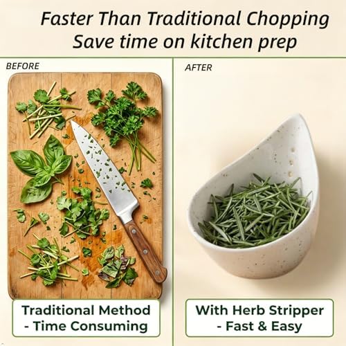 Herb Stripper Bowl, Ceramic Herb Stripper Tool - Image 4
