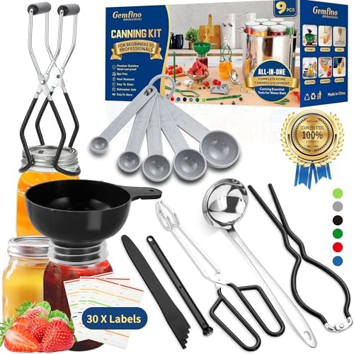 Canning Supplies Starter Kit, Canning Kit Set by Gemfino