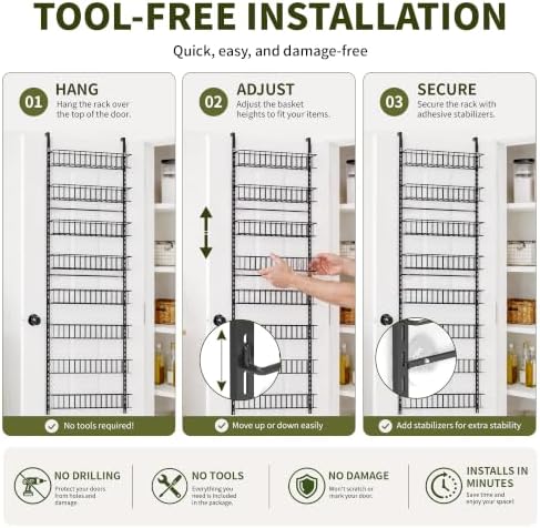 ElegantArray 8-Tier Pantry Door Organizer - Image 5