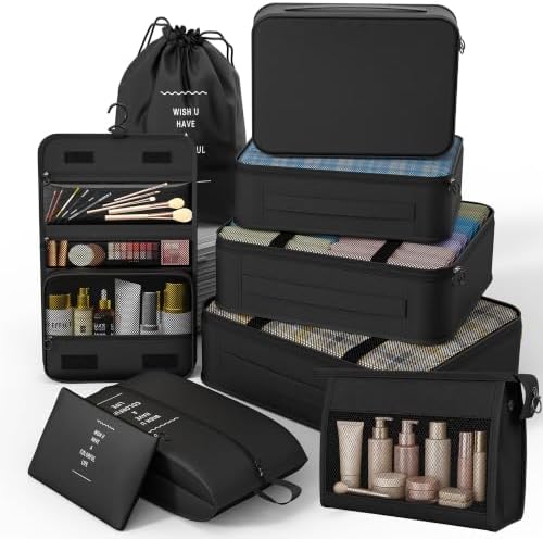9 Set Packing Cubes for Travel, Suitcase Organizer Bags for Luggage by Unknown