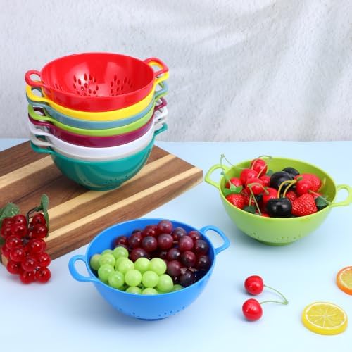 10 Pack Small Colander for Kitchen Berry Colander Plastic Strainer - Image 5