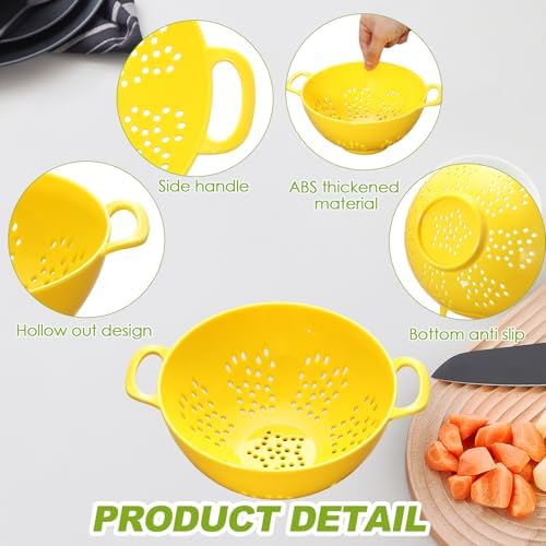 Baderke 4 Pack Mini Colander Plastic Berry Strainer - Image 3