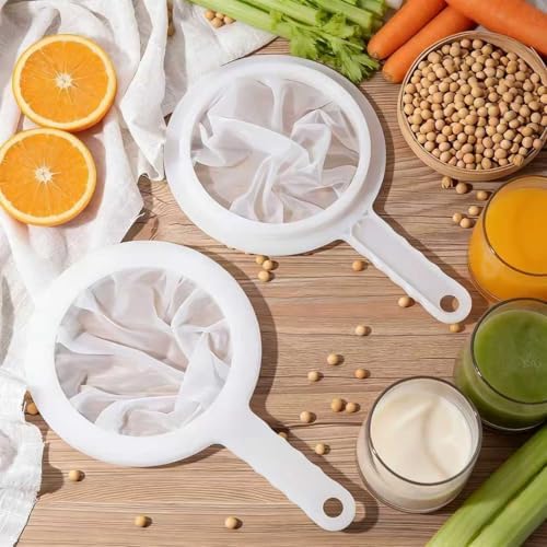 Fine Mesh Strainer with Handle, Nylon Filter Sieve - Image 2