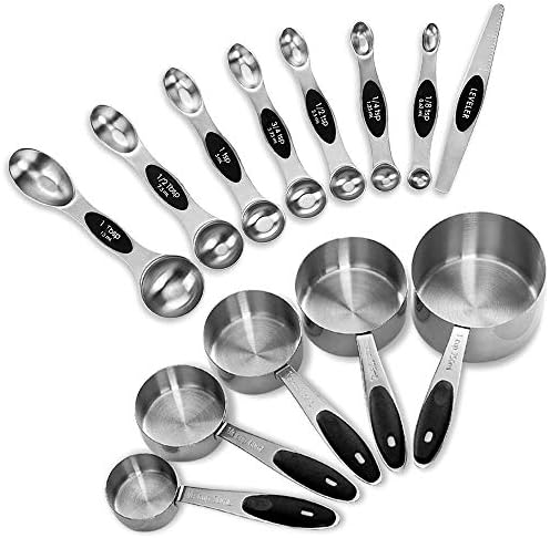 EDELIN Measuring Cups and Magnetic Measuring Spoons Set by EDELIN