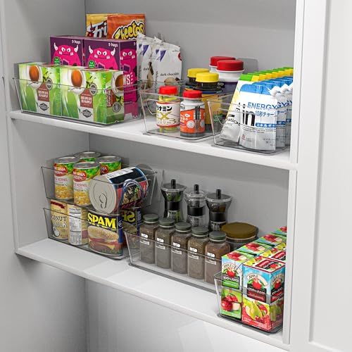 Simple Houseware 4 Pack Clear Fridge Storage Bins Organizer - Image 4