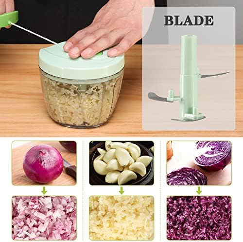 Cambom Manual Food Chopper Vegetable Cutter, Hand String Vegetable Chopper - Image 2