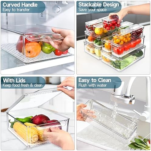 14 Pack Fridge Organizers and Storage - Image 5