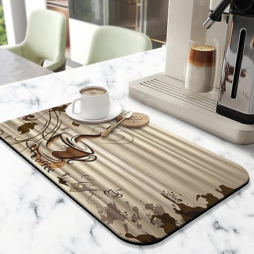 Fun Coffee Mat 19inx12in, Coffee Bar Mat - Image 2