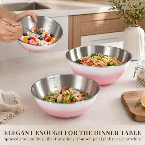 Pink Gradient Mixing Bowls - Image 4