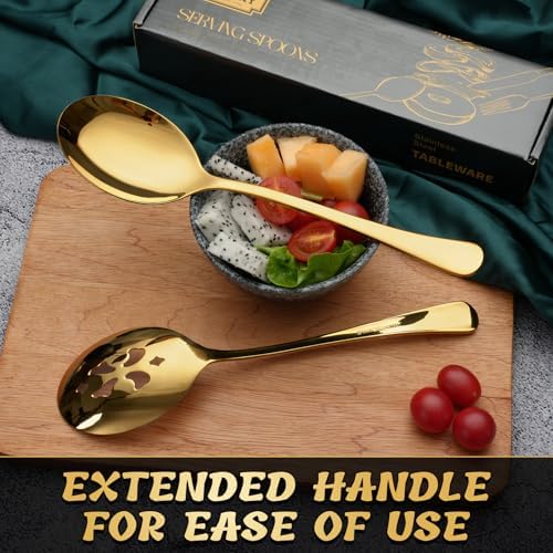 10-Inch 8 Piece Serving Spoon Set - Image 5