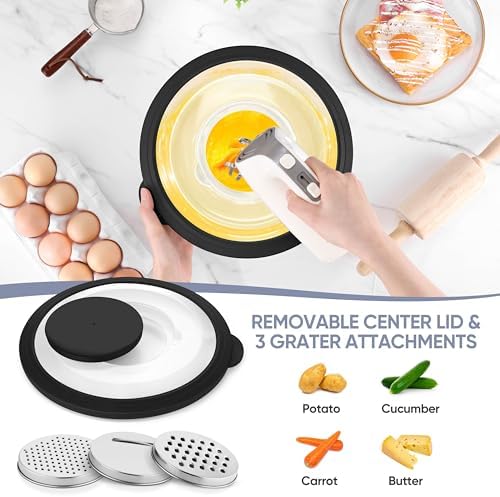 TeamFar 4-1 Colander with Bowl Set, Rotatable Colander - Image 5