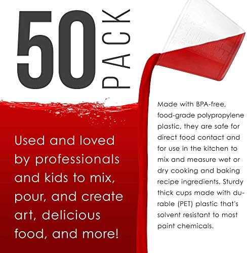 Pouring Masters 2 Oz Liquid Measuring Cups, 50 Pack - Image 4