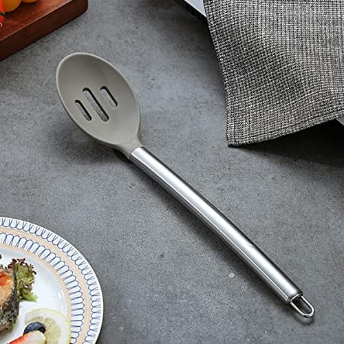 Berglander Cooking Spoon, Non-stick Silicone Slotted, Basting Spoon - Image 2