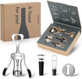 Beneno Corkscrew Wine Bottle Opener Wine Accessories Gift Set, Ingot Silver by Beneno