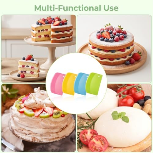 8Pcs TPE Dough Scraper Silicone - Image 7
