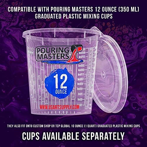 Pouring Masters 12-Pack Mixing Cup Lids - Image 4