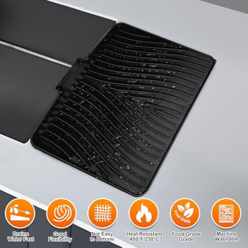 Silicone Dish Drying Mat for Kitchen counter - Image 4