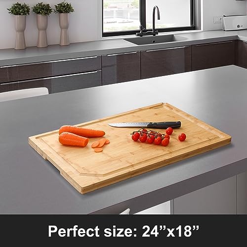 24 x 18 Extra Large Bamboo Serving Boards - Image 2