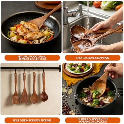 Wooden Spoons for Cooking - Image 3
