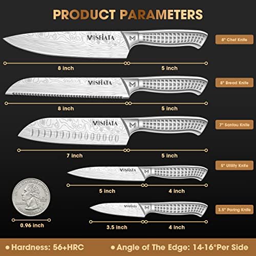 MOSFiATA 7 Piece Kitchen Knife Set, Ultra Sharp Knife Set - Image 2