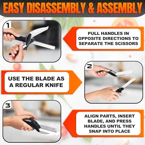 9.6" Cutting Board Scissors for Food - Image 5
