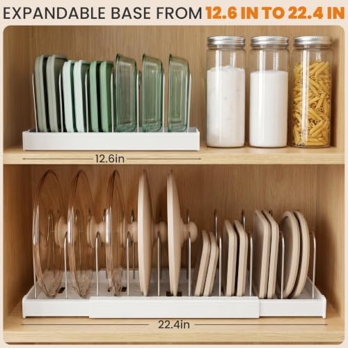 2 Pack Expandable Pot Lid Organizers - Image 3
