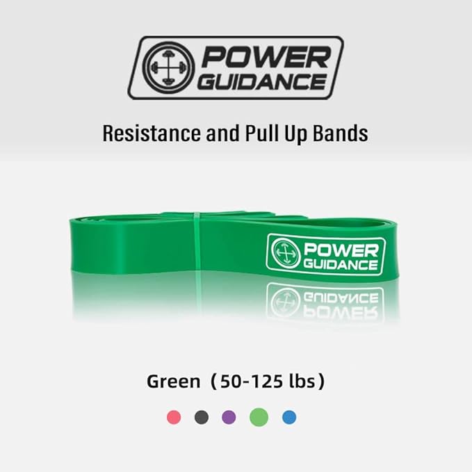 POWER GUIDANCE Pull Up Assist Bands - Stretch Resistance Band - Mobility Band - Powerlifting Bands - by Perfect for Body Stretching, Powerlifting, Resistance Training
