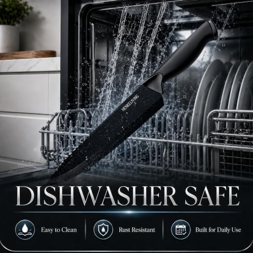 19-Piece Black Kitchen Knife Block Set - Image 3