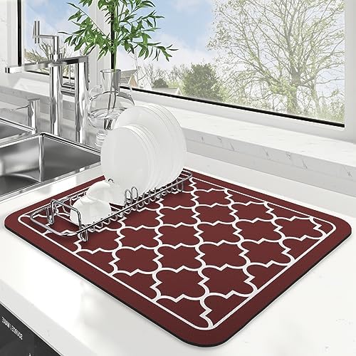 Dish Drying Mat Absorbent Dish Drying Mats by WiseLife