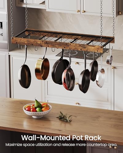 CHOEZON Hanging Pot Rack, Ceiling Wall Mounted Pot Rack - Image 2