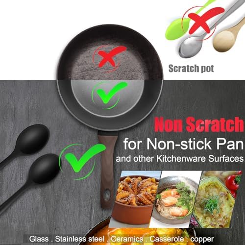 Patelai 4 Pcs Small Silicone Spoons - Image 3