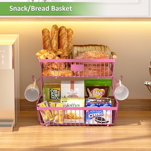 2 Tier Fruit Basket for Kitchen Counter - Image 2